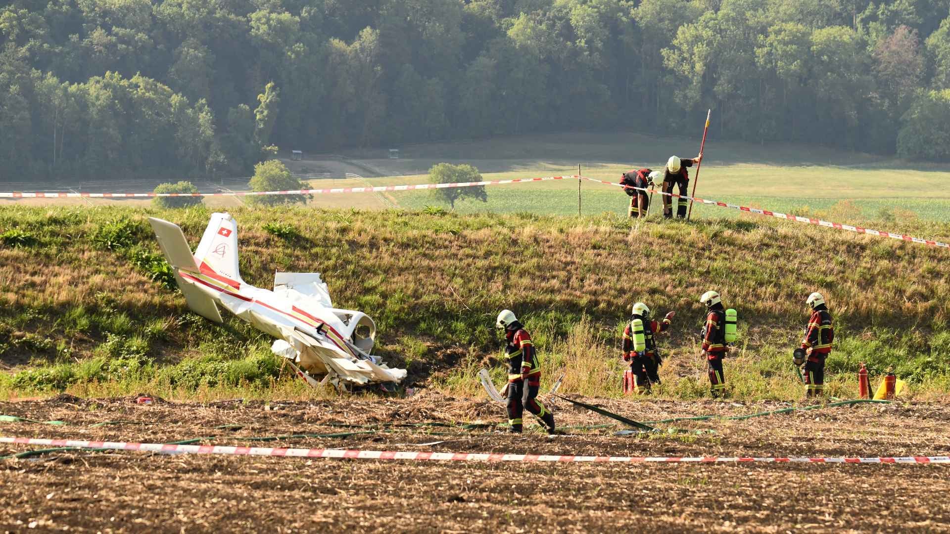 Crash d’un avion de tourisme près d'Yvedon