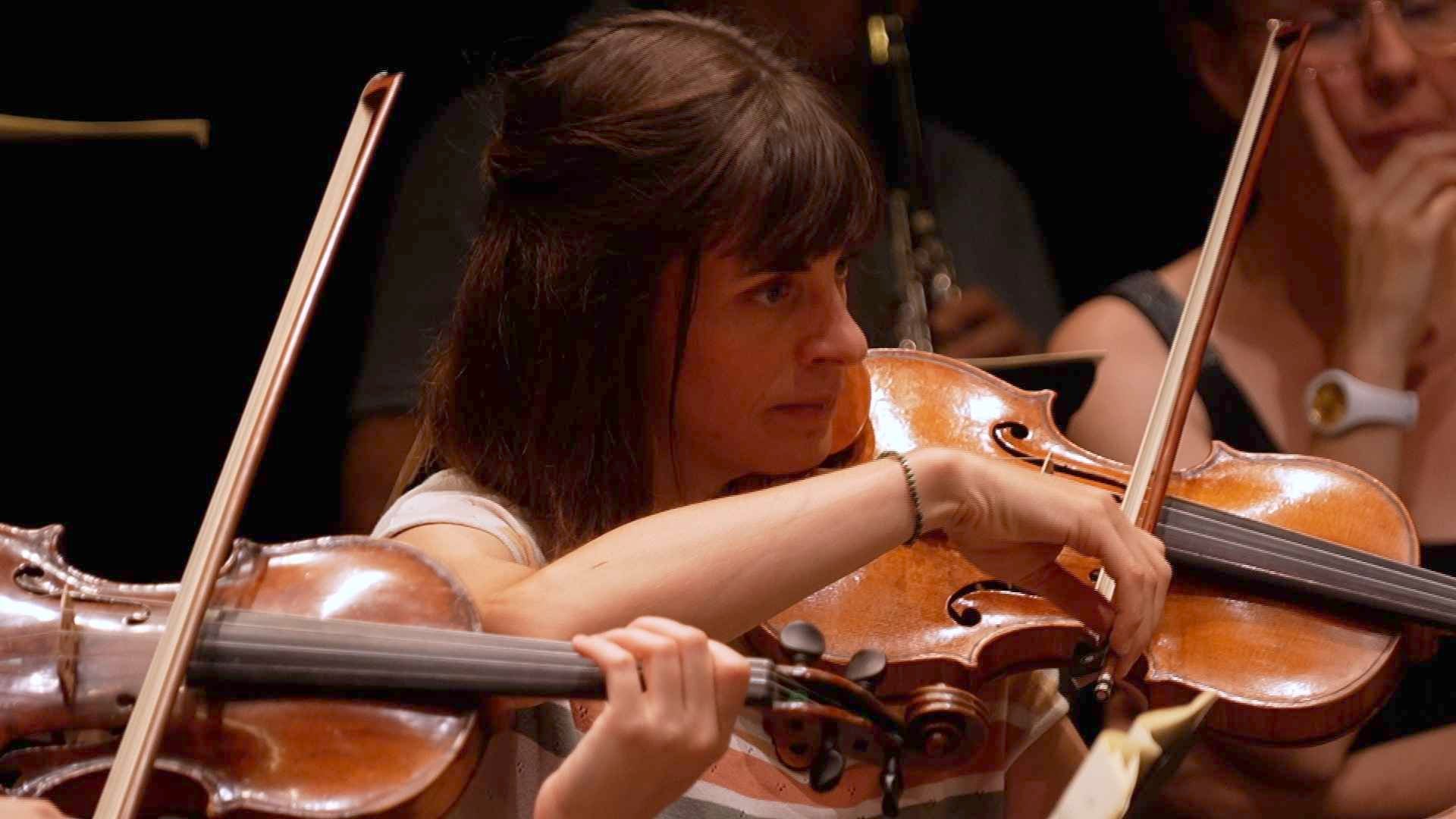 Première répétition pour l'orchestre "Les Jardins Musicaux"