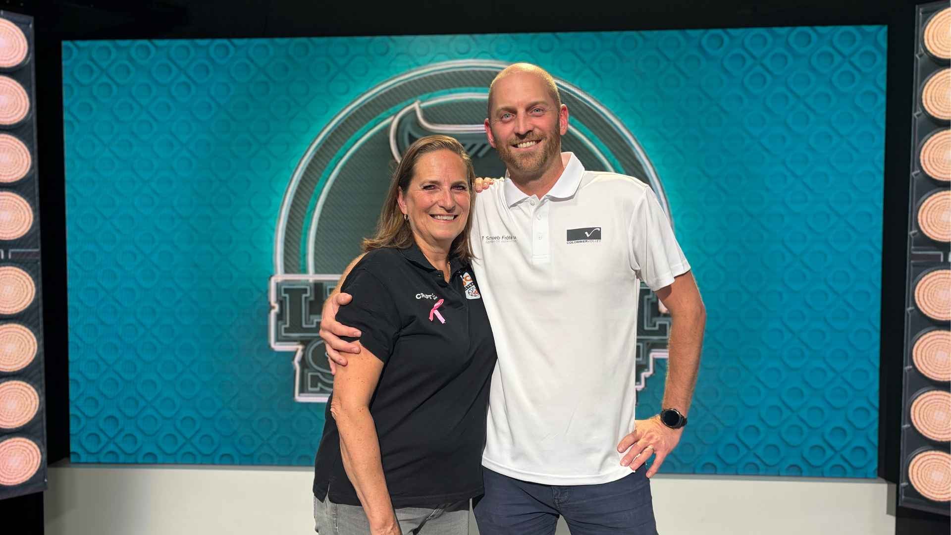 Jo et Thomas Gutknecht, présidents du NUC et de Colombier Volley
