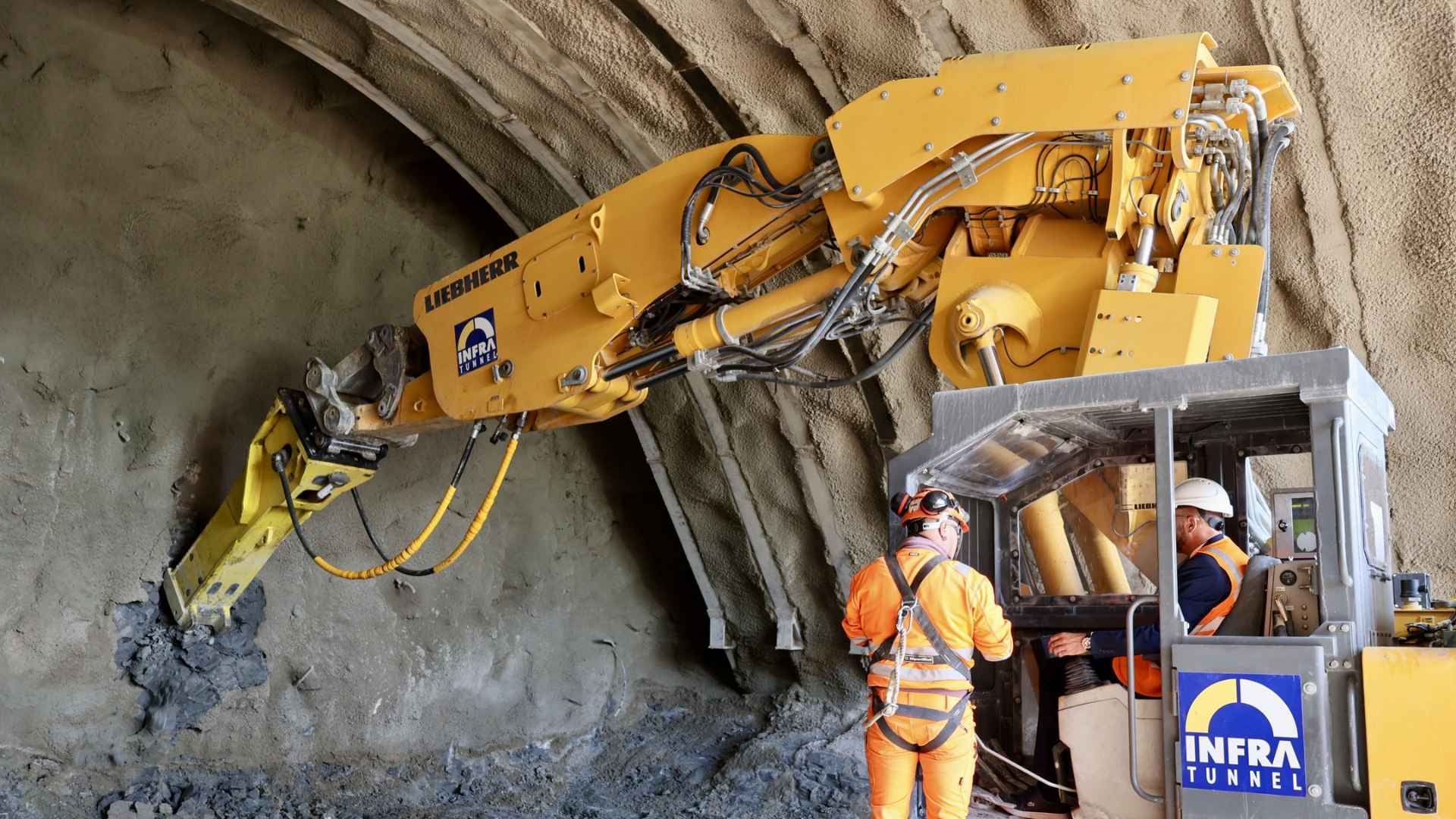 Le tunnel des Arêtes entre dans le vif du sujet