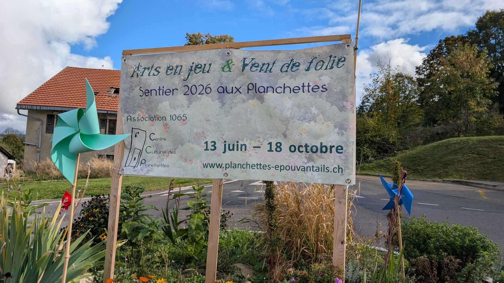 Un grand succès pour le sentier "Arts en jeu & Vent de folie" aux Planchettes