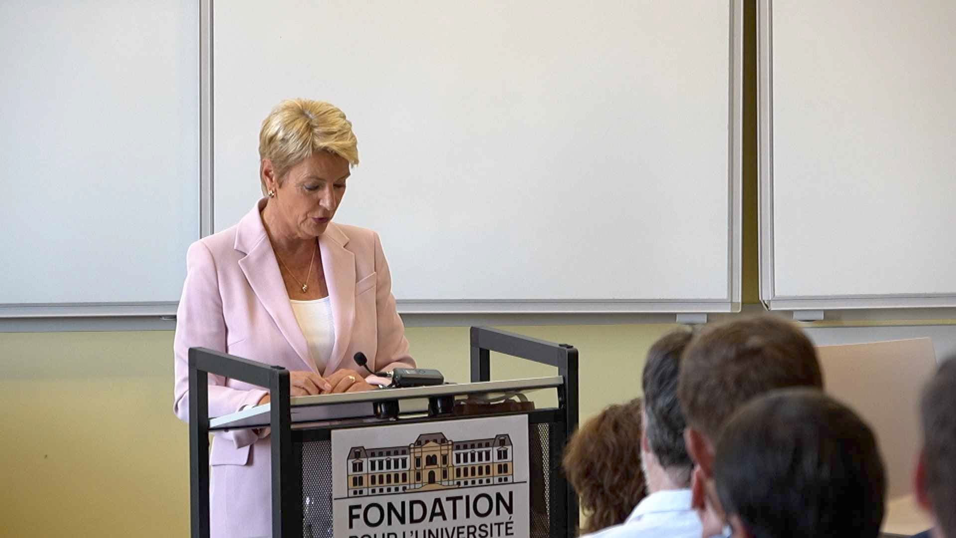 UniNE : Karin Keller-Sutter donne le coup d'envoi d'une Fondation très attendue